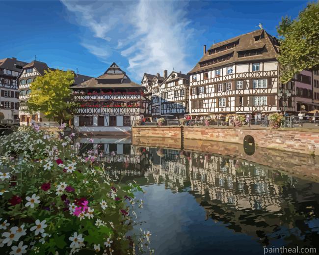 Strasbourg Petite France Painting By Numbers Kits