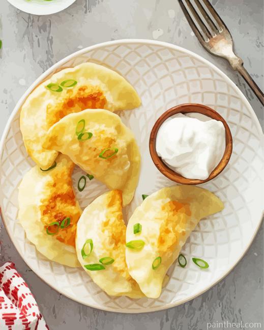 Tasty Pierogies Painting By Numbers Kits