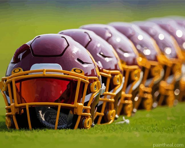 Washington Commanders Helmets Painting By Numbers Kits