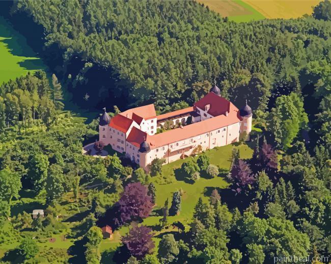 Schloss Kronburg Buildings Painting By Numbers Kits