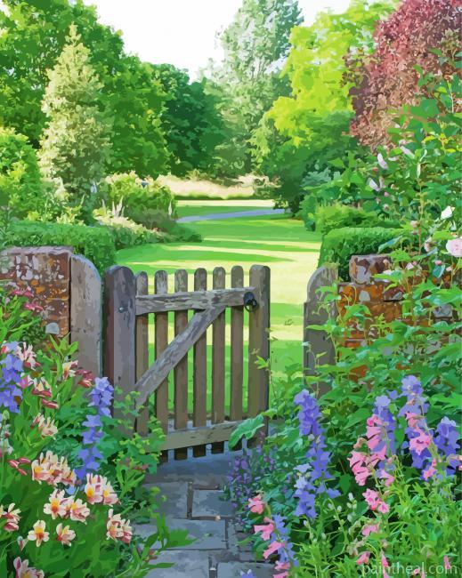 Aesthetic Cottage Garden Painting By Numbers Kits