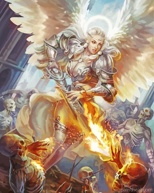 Guardian Angel Warrior Painting By Numbers Kits