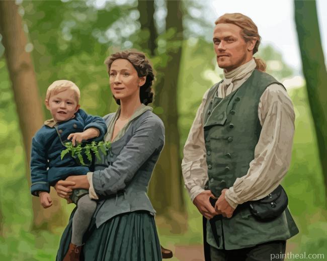 Aesthetic The Outlander Characters Painting By Numbers Kits