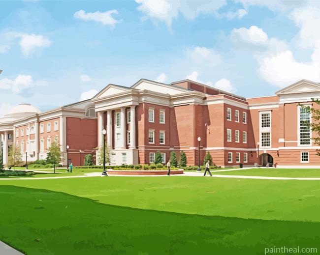 Alabama University Building Painting By Numbers Kits