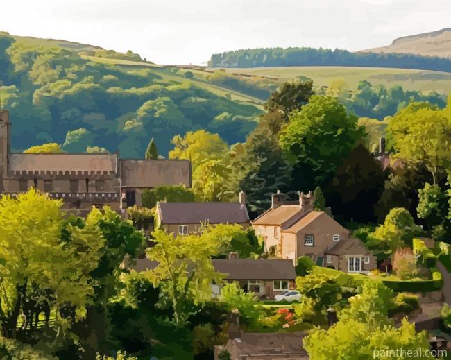 Derbyshire Village Painting By Numbers Kits