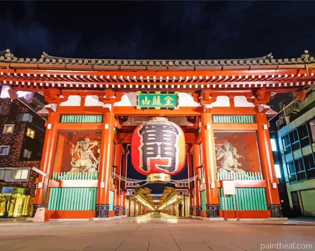 Senso Ji Tokyo Japan Painting By Numbers Kits