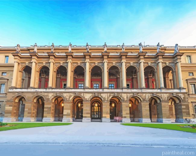 Marienplatz Munich Residenz Building Painting By Numbers Kits