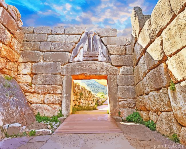 Aesthetic Mycenae Greek Painting By Numbers Kits