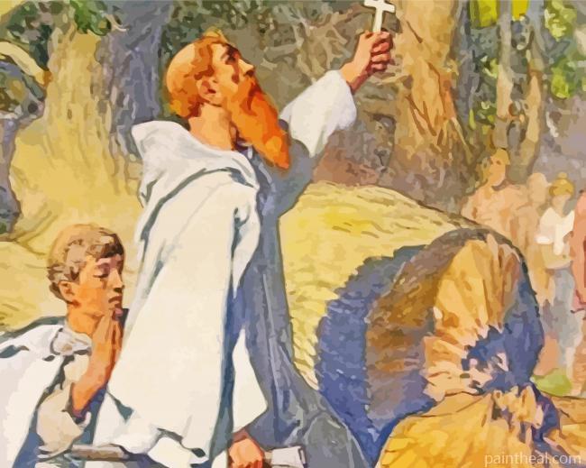 Pegans Converting To Christianity Painting By Numbers Kits