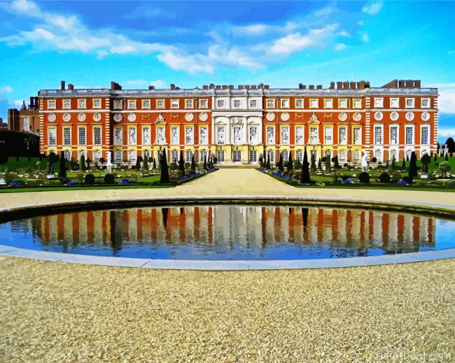 Hampton Court Palace England Painting By Numbers Kits