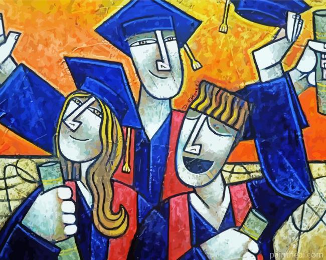 Graduate Art Painting By Numbers Kits