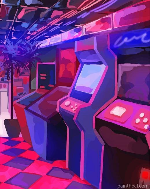 Arcade Game Painting By Numbers Kits