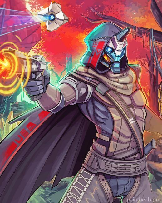 Cayde 6 Game Character Painting By Numbers Kits