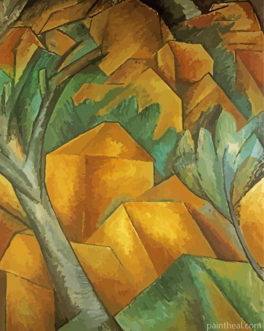 Houses At Estaque By Georges Braque Painting By Numbers Kits