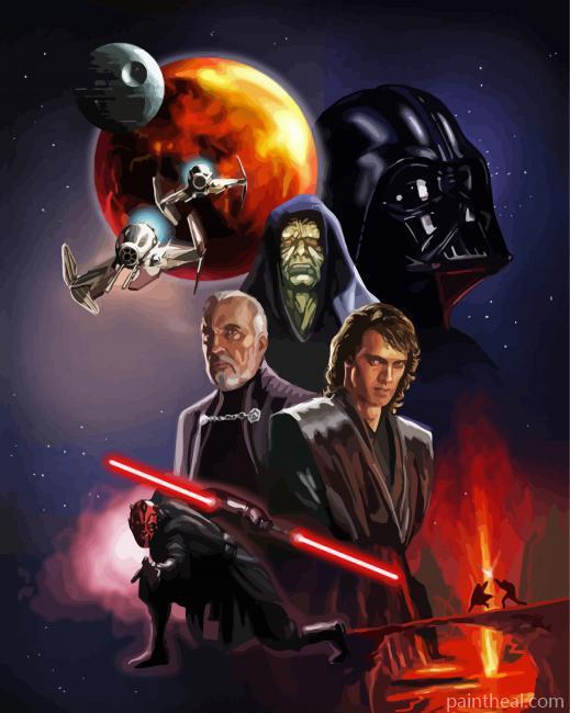 Sith Lord Characters Painting By Numbers Kits