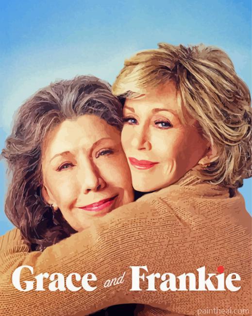 Grace And Frankie Comedy Serie Painting By Numbers Kits