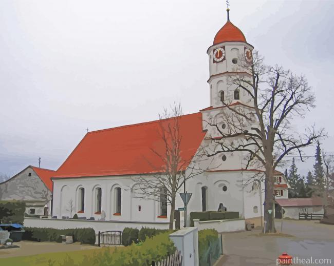 Kirche Kronburg Painting By Numbers Kits