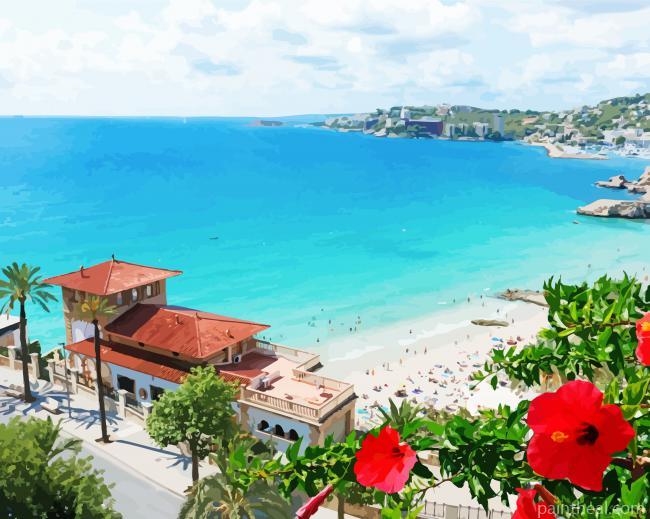 Cala Major Mallorca Baleares Painting By Numbers Kits