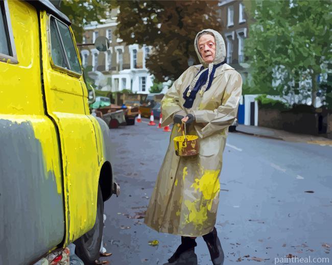 Aesthetic Lady With a Van Movie -Paint By Numbers Painting By Numbers Kits