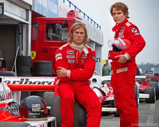 James Hunt Rush Movie Painting By Numbers Kits