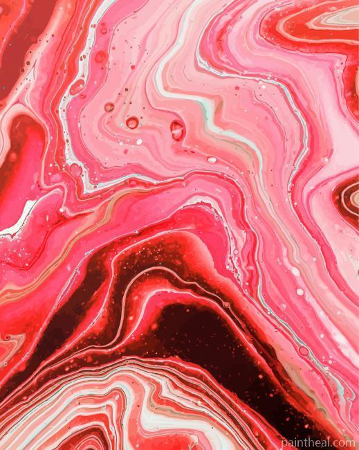Aesthetic Pink Abstracts -Paint By Numbers Painting By Numbers Kits