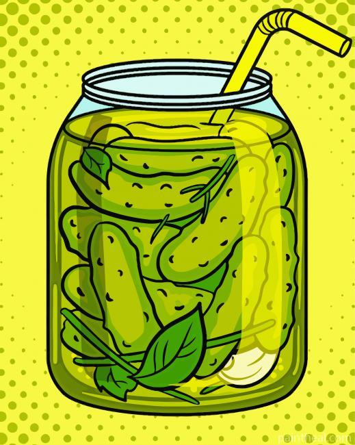 Pickle Juice -Paint By Numbers Painting By Numbers Kits