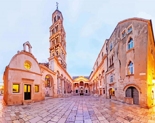 Diocletians Palace In Split Croatia Painting By Numbers Kits
