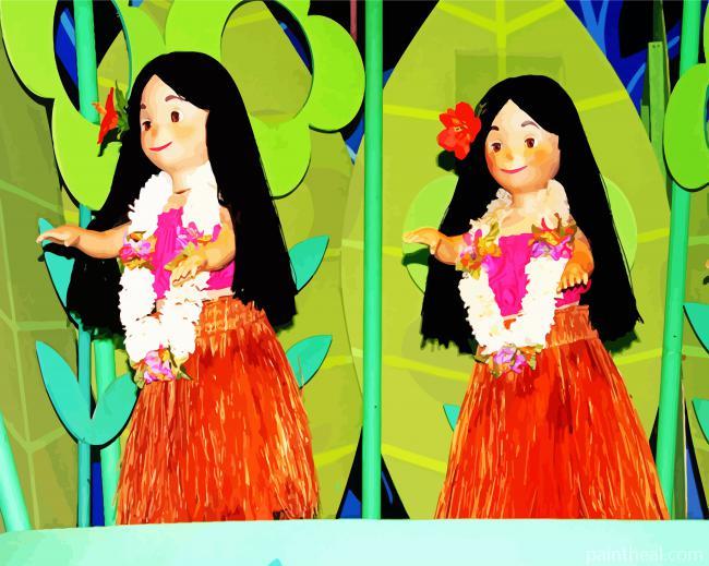 It's A Small World Ride Dolls Painting By Numbers Kits