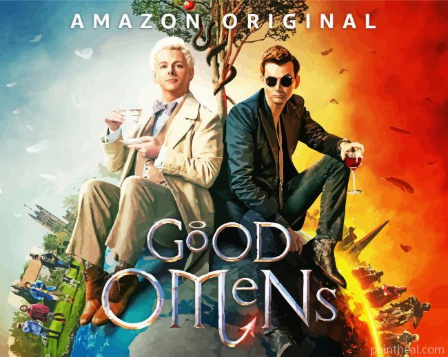 Good Omens Poster Painting By Numbers Kits