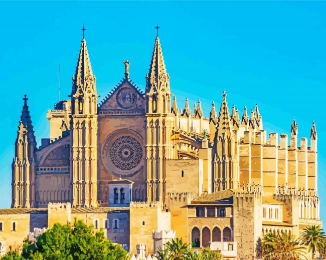 Cathedral Basilica De Santa Maria Painting By Numbers Kits