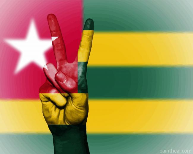 Togo Flag And Peace Painting By Numbers Kits