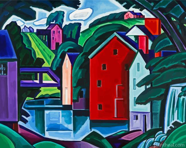 Montville By Oscar Bluemner Painting By Numbers Kits