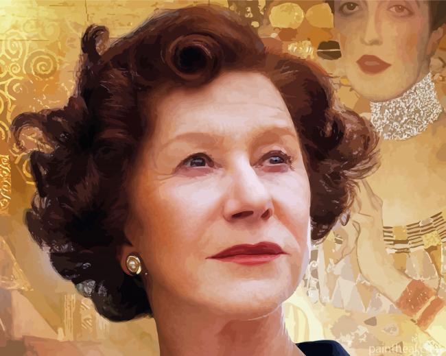 Woman In Gold Character Painting By Numbers Kits