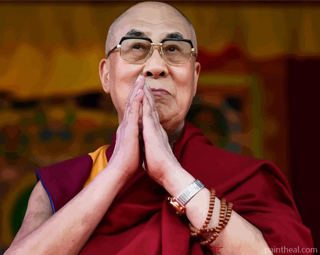 Dalai Lama Spiritual Leader Painting By Numbers Kits