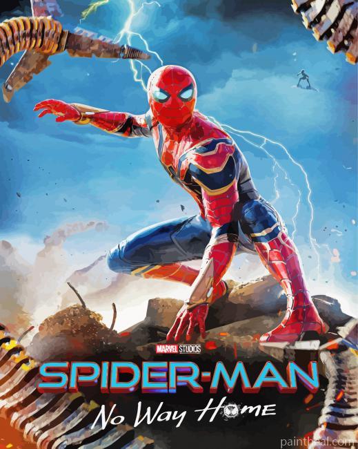 Spider Man No Way Home Movie Poster Painting By Numbers Kits