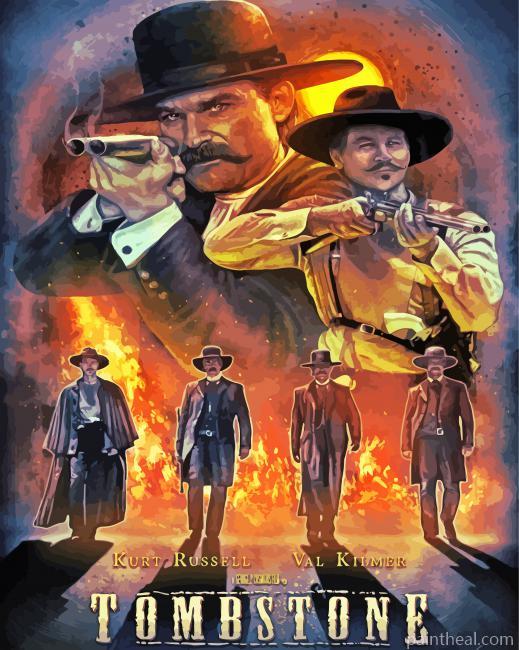 Tombstone Poster Art Painting By Numbers Kits
