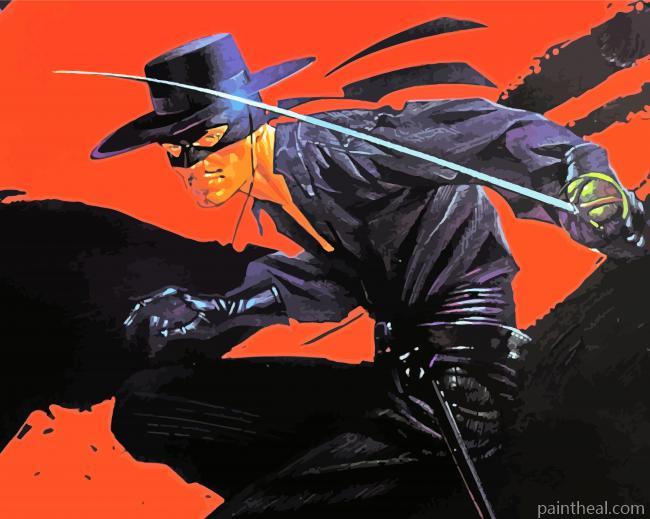 Zorro Character Painting By Numbers Kits