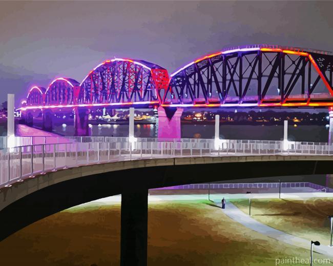 Kentucky Four Bridge Painting By Numbers Kits