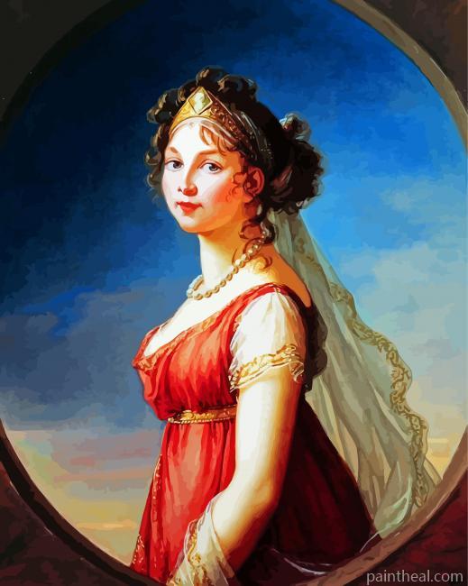 Louise De Mecklembourg Strelitz Portrait Painting By Numbers Kits