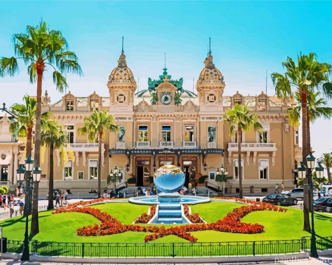 Monte Carlo Casino Monaco Painting By Numbers Kits