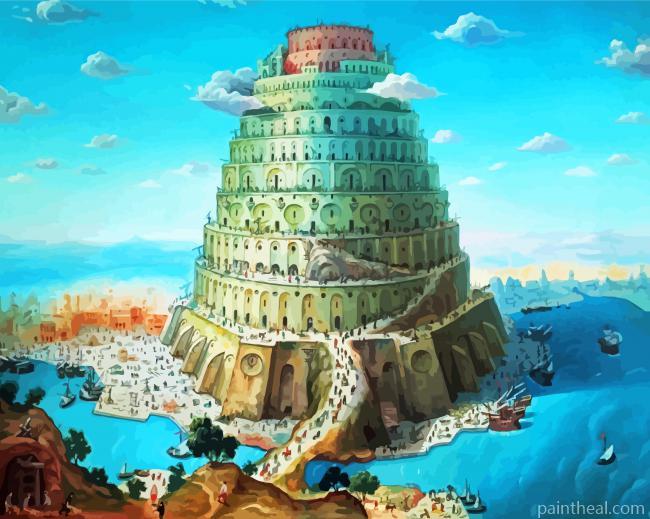 Babel Art Tower Painting By Numbers Kits