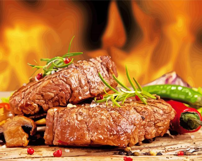 Tasty Beef Painting By Numbers Kits