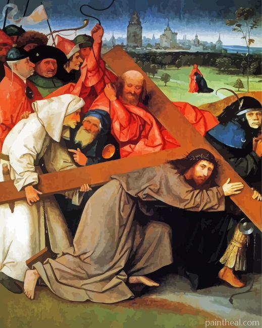 Hieronymus Christ Carrying The Cross Art Painting By Numbers Kits