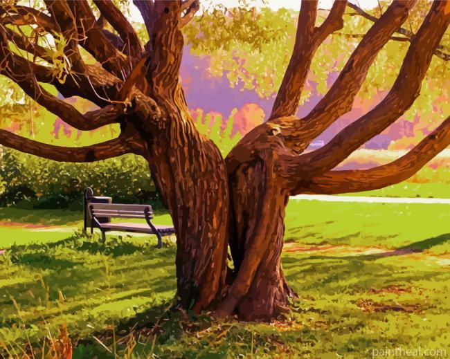 Twin Tree Painting By Numbers Kits