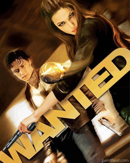 Wanted Action Movie Painting By Numbers Kits