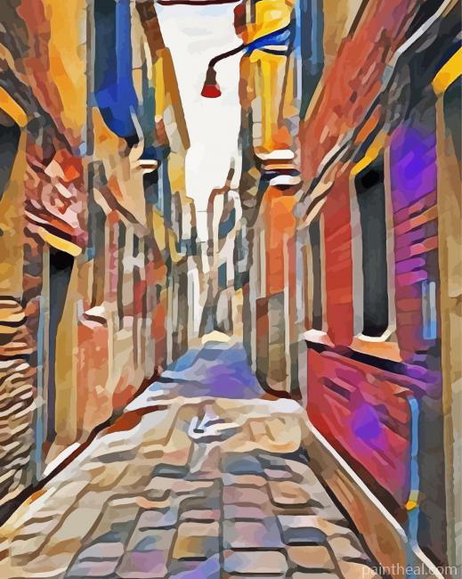 Abstract Alley Painting By Numbers Kits