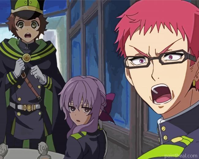 Owari No Seraph Manga Series Painting By Numbers Kits