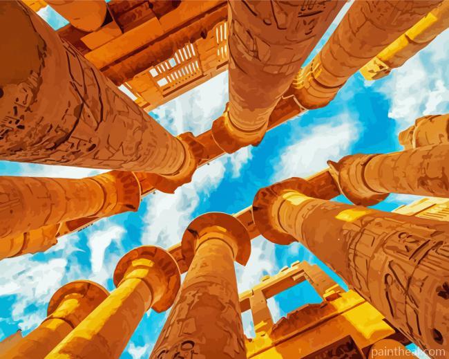 Luxor Egypt Historical Monuments Painting By Numbers Kits