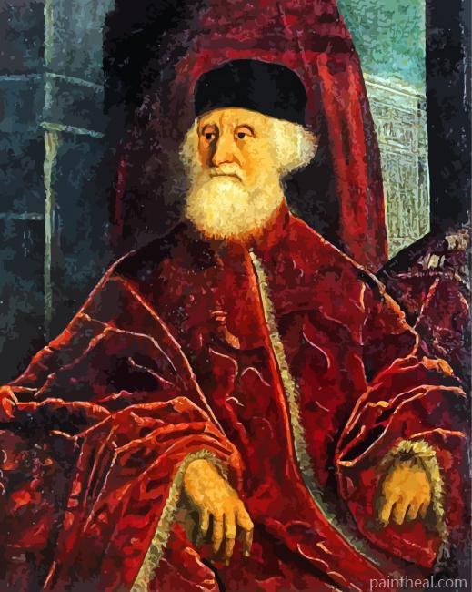 The Procurator Jacopo Soranzo Portrait By Tintoretto Painting By Numbers Kits