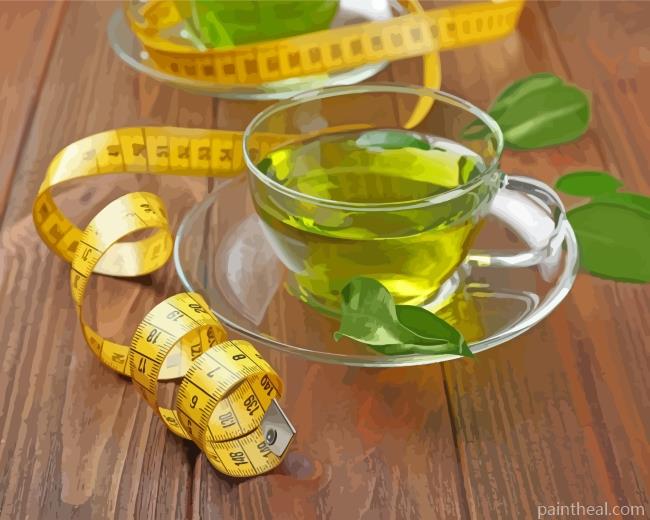 Green Tea Painting By Numbers Kits